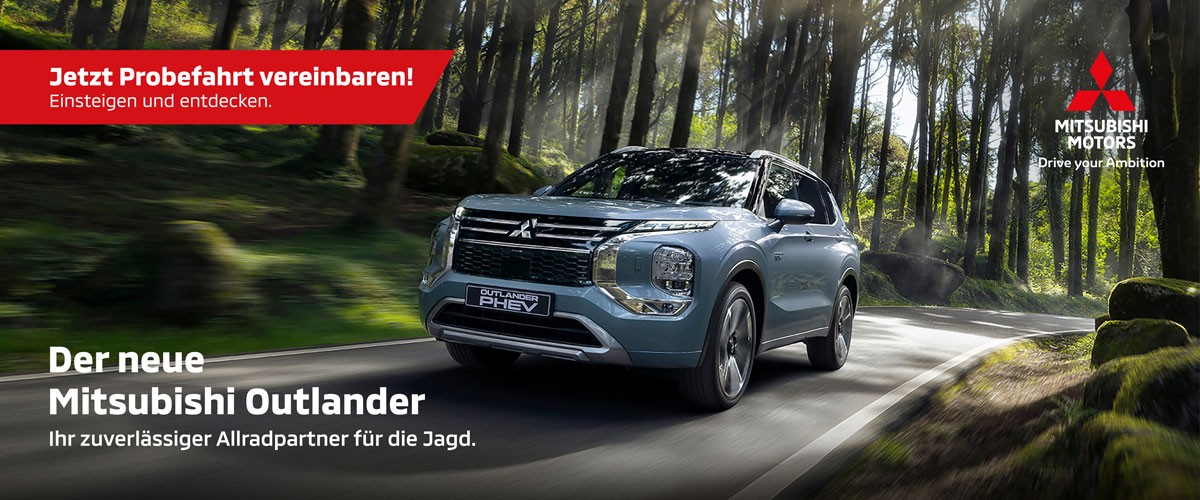 Der neue Mitsubishi Outlander – Ihr zuverlässiger Allradpartner für die Jagd